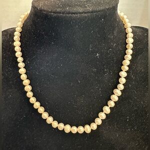 925x pearl 5-6mm pearl 14” necklace